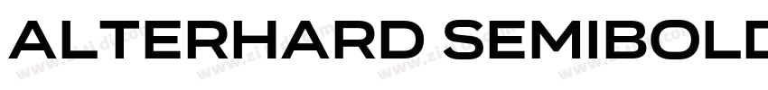 Alterhard SemiBold字体转换
